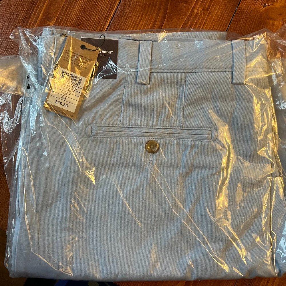 Johnstone  & Murphy Light Blue 40 R Brand new pants